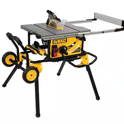 DEWALT 15 Amp Corded 10 in. Job Site Table Saw with Rolling Stand