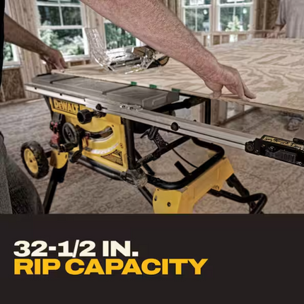 DEWALT 15 Amp Corded 10 in. Job Site Table Saw with Rolling Stand