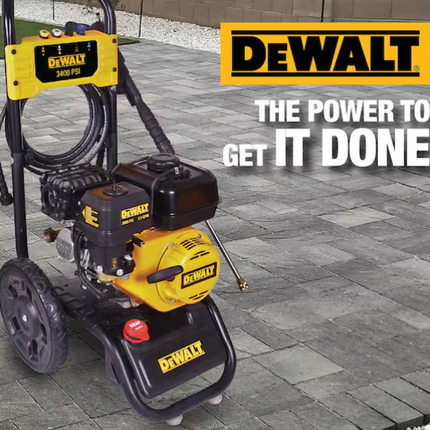 DEWALT 3400 PSI 2.5 GPM Gas Pressure Washer with Maintenance-Free Pump, Heavy-Duty Commercial Cold Water Power Washer