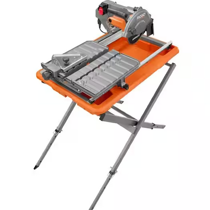 RIDGID 9-Amp 7 in. Blade Corded Wet Tile Saw with Stand