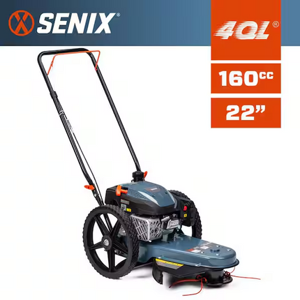 SENIX 4-Cycle Gas Powered High Wheel String Trimmer