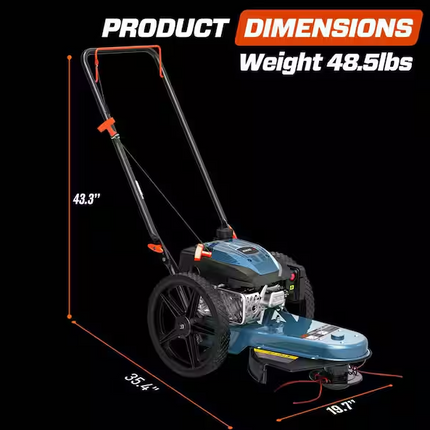 SENIX 4-Cycle Gas Powered High Wheel String Trimmer