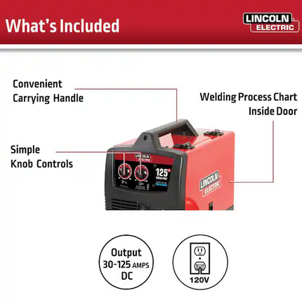 Lincoln Electric Weld-Pak 125 Flux-Core Wire Feed Welder