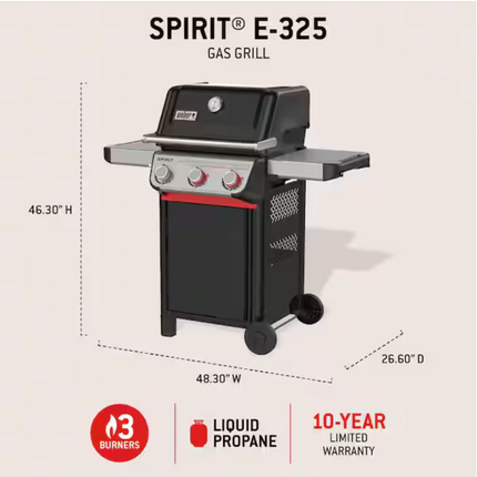 Weber Spirit E-325 3-Burner Propane Gas Grill