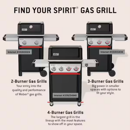 Weber Spirit E-325 3-Burner Propane Gas Grill