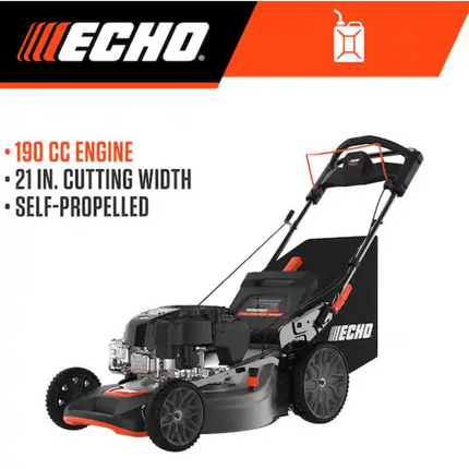 21 in. 190 cc Briggs and Stratton Gas 3-in-1 Dual Blade RWD Self-Propelled Lawn Mower with Single Lever Deck Adjustment
