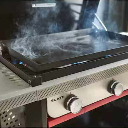 WEBER, Slate Griddle 3-Burner Propane Gas 28 in. Rust-Resistant Flat Top Outdoor Grill in Black