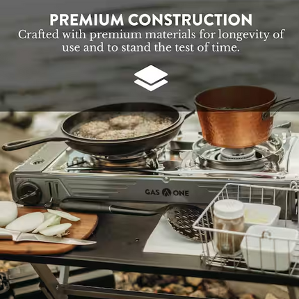 GASONE Portable 2-Burner Butane Camp Stove