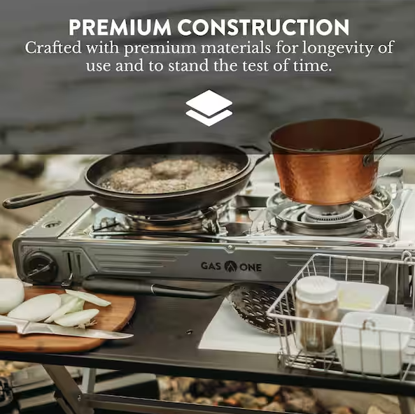GASONE Portable 2-Burner Butane Camp Stove