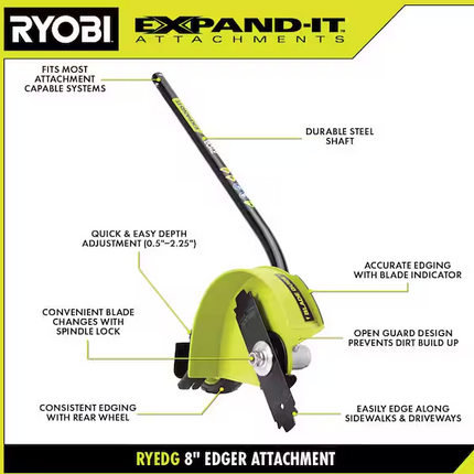 RYOBI Expand-It Universal Straight Shaft Edger Attachment