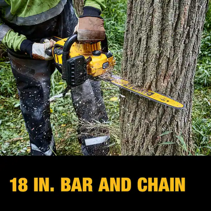 DEWALT FLEXVOLT 60-Volt MAX 18 in. Brushless Cordless Battery Powered Chainsaw (Tool Only)