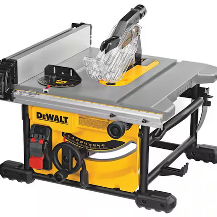 DEWALT 15 Amp Corded 8-1/4 in. Compact Portable Jobsite Tablesaw (Stand Not Included)