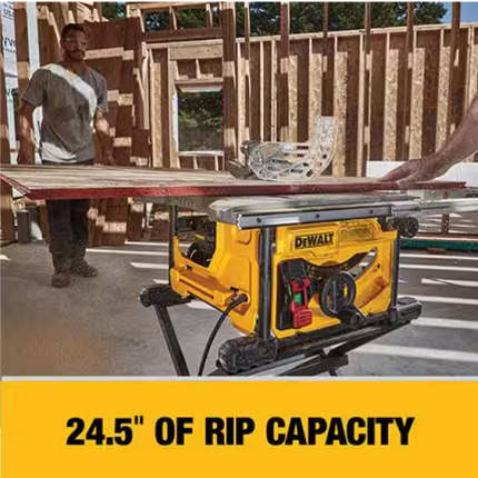 DEWALT 15 Amp Corded 8-1/4 in. Compact Portable Jobsite Tablesaw (Stand Not Included)