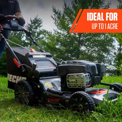 ECHO 21 in. 190 cc Briggs and Stratton Gas 3-in-1 Dual Blade RWD Self-Propelled Lawn Mower with Single Lever Deck Adjustment