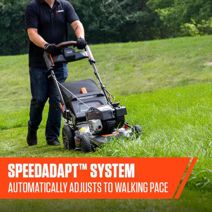 ECHO 21 in. 190 cc Briggs and Stratton Gas 3-in-1 Dual Blade RWD Self-Propelled Lawn Mower with Single Lever Deck Adjustment