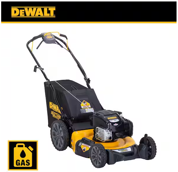 DEWALT 21 in. 163cc Briggs and Stratton 725Exi Engine Rear Wheel Drive 3-in-1 Gas Self Propelled Walk Behind Lawn Mower